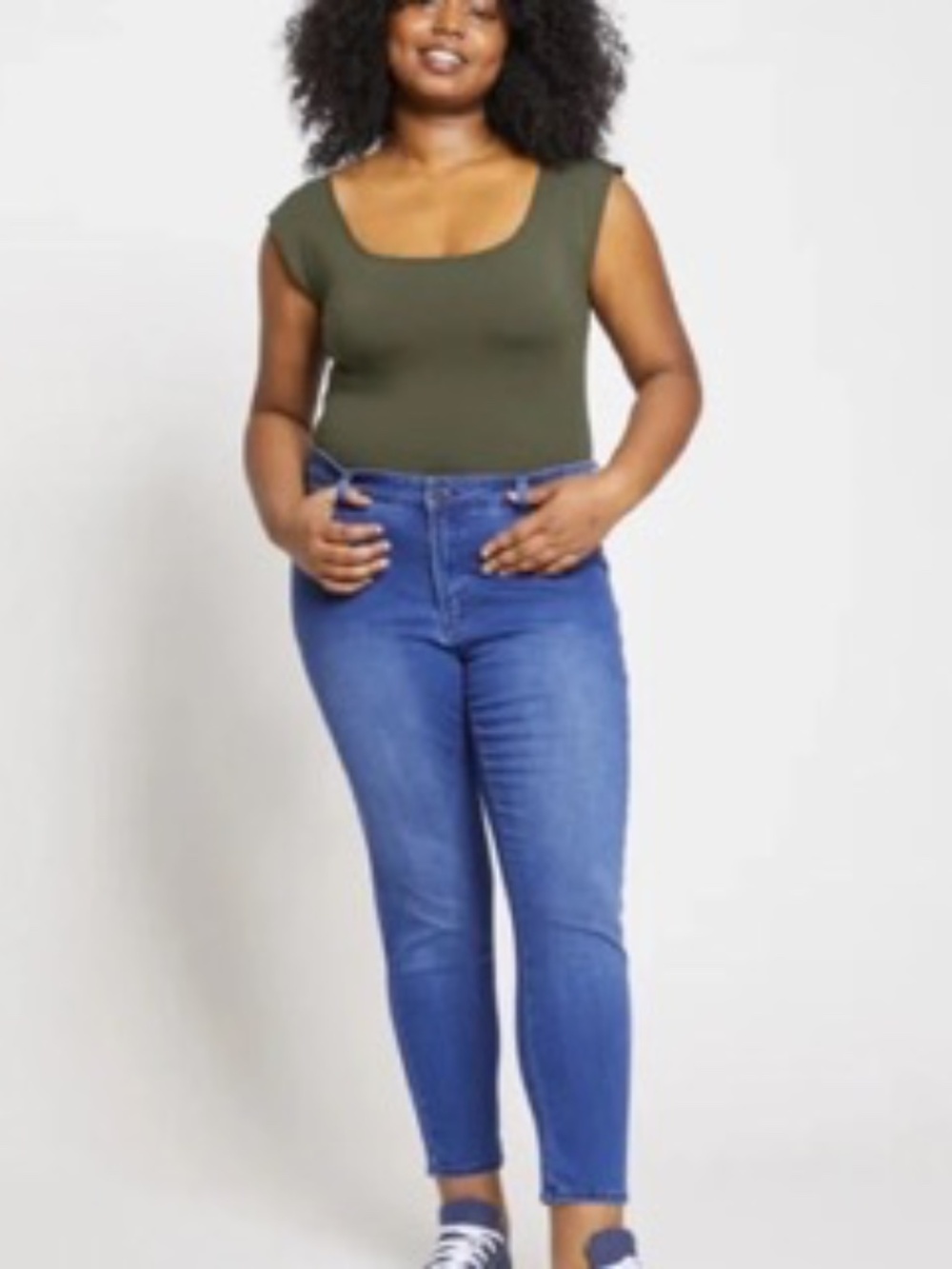 Universal Standard Seine High Rise Stretch Ankle Jeans Women's 10 - Picture 2 of 9